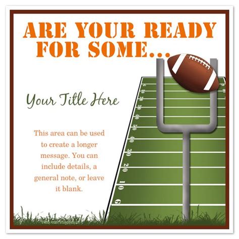 Football Tailgate Invitation Templates