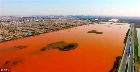 Chinese river turns blood red due to toxic waste dump - Strange Sounds