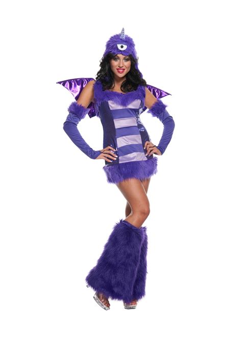 Sexy One Eyed One Horn Flying Purple People Eater Costume - Halloween Costume Ideas 2023