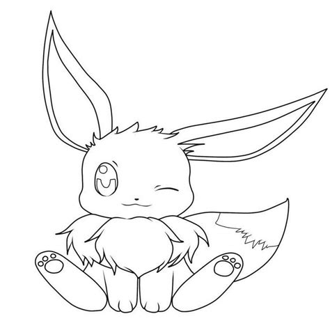 Eevee Coloring Pages Printable - Free Pokemon Coloring Pages