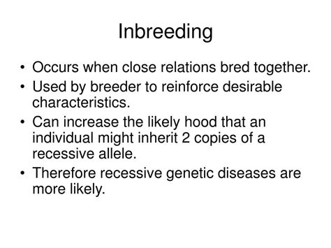 Inbreeding