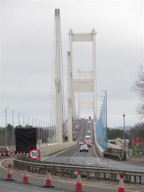 View along the M48 towards the Wye and... © Gareth James :: Geograph Britain and Ireland