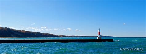 "Onekama, Michigan Light Station and Pier" by North22Gallery | Redbubble