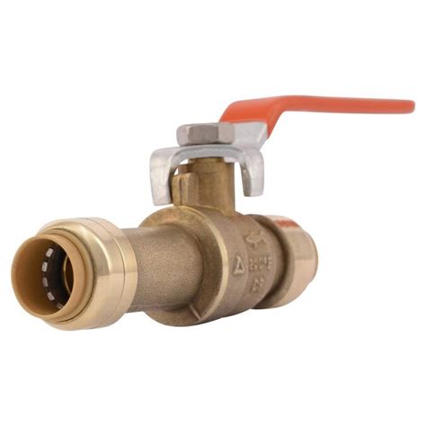 SharkBite Brass 1/2-in Push-to-Connect Ball Valve at Lowes.com