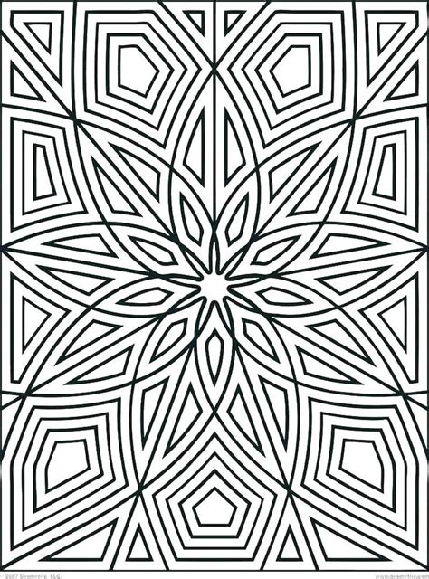 Printable Geometric Coloring Pages PDF - Coloringfolder.com