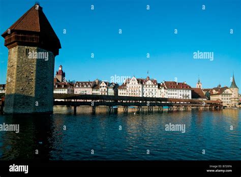 CHAPEL BRIDGE LUZERN SWITZERLAND Stock Photo - Alamy