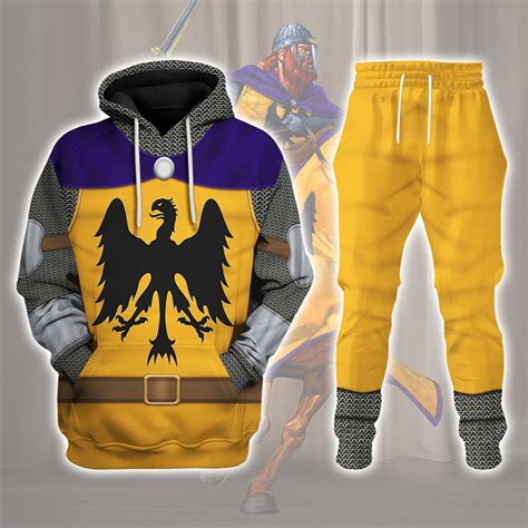 12th Century Holy Roman Empire Knight Costume Hoodie Sweatshirt T-Shirt Sweatpants Tracksuit ...