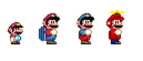 Super Mario World: Mario bros wii and mario ds power ups | Pixel Art Maker