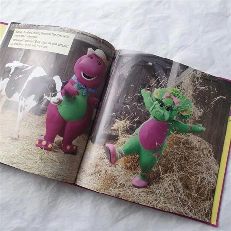 Barney Goes To The Farm, Hobbies & Toys, Books & Magazines, Children's ...