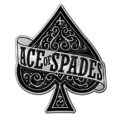 Motorhead Ace Of Spades Logo Metal Pin Badge | Motorhead ace of spades, Ace of spades tattoo ...