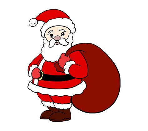 Easy Santa Drawing | Free download on ClipArtMag