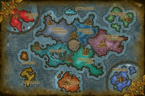 Reign of Azshara [Fan Expansion Concept] | World of warcraft map, Fantasy world map, Warcraft map