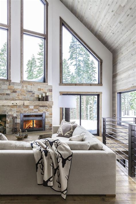 In This A-Frame Cabin Makeover, Simplicity Is Key | Cabin living room, A frame house, Modern ...