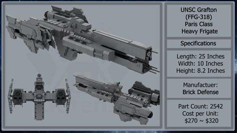 LEGO MOC Halo UNSC Paris Class Heavy Frigate by brickdefense | Rebrickable - Build with LEGO