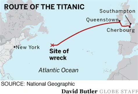 Map Of Titanic Route - Map Pasco County