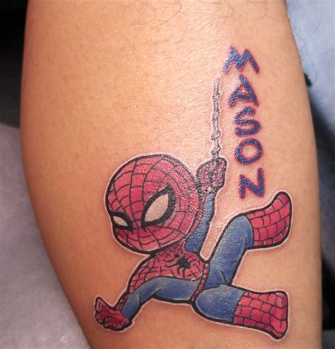 Westcoast Piercing And Ink | Spiderman tattoo, Tattoos, Tattoo for son