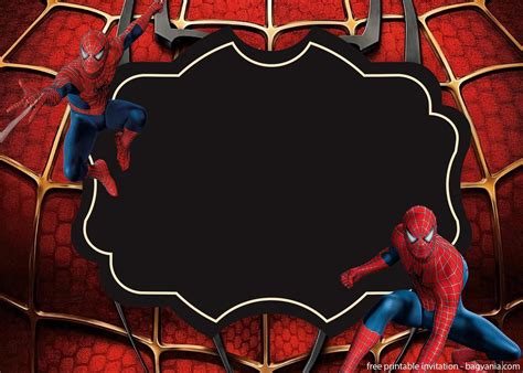 Printable Spiderman Birthday Invitations