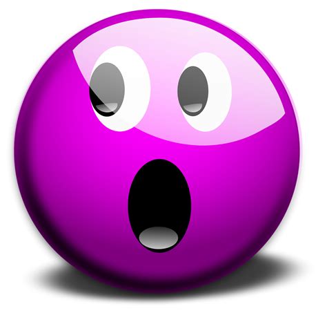 Smiley | Free Stock Photo | Illustration of a purple smiley face | # 15450