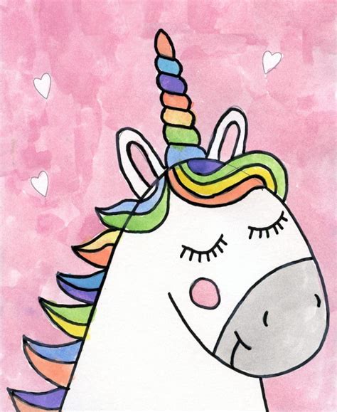 Easy Unicorn Drawing · Art Projects for Kids