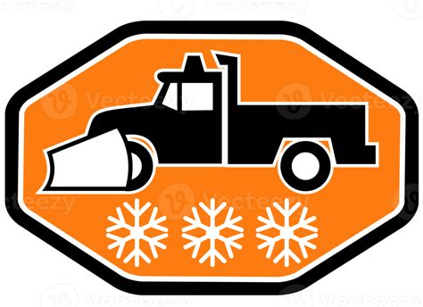 Snow plow truck with snowflake 13251907 PNG