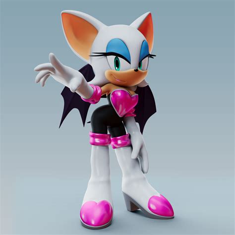 Rouge The Bat Render by TBSF-YT on DeviantArt