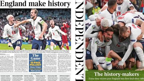 What the papers say: England make history - worth the wait! | Football ...
