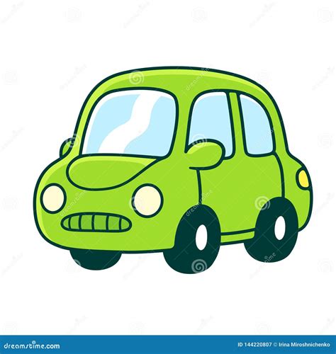 Cute cartoon car stock vector. Illustration of transportation - 144220807