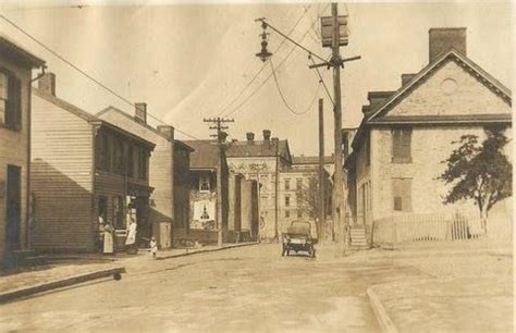 The Old Barracks in Trenton, NJ before restoration. Notice how Front Street goes straight ...