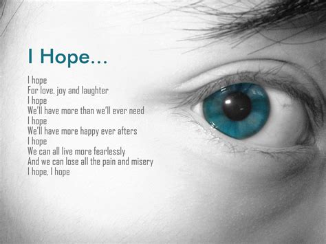 hope | To Hope is to expect things might get better. To Trust is to ...