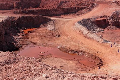 Iron ore mining stock image. Image of open, industrial - 38394593