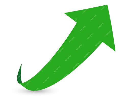 Premium Vector | Green arrow Growth symbol Fast up motion