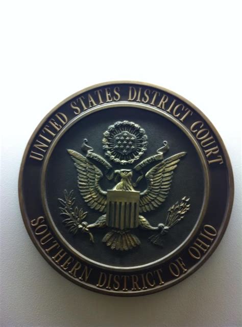 A seal at the U.S. District Court for the Southern District of Ohio. | Dui attorney, District ...