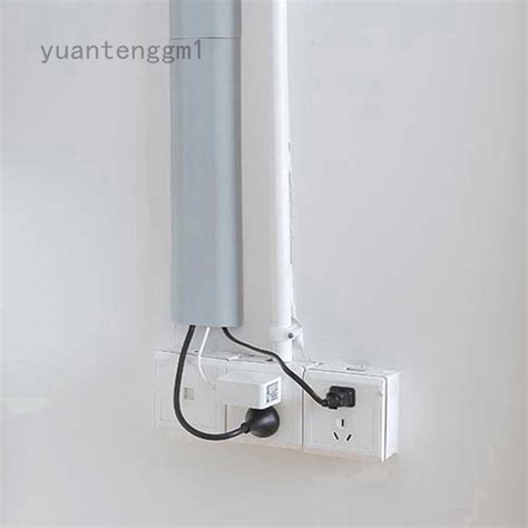 yuantenggm1 Pan Self-Adhesive Cable Cover Protector Home Office Wire Wall Mount Cord Hide ...