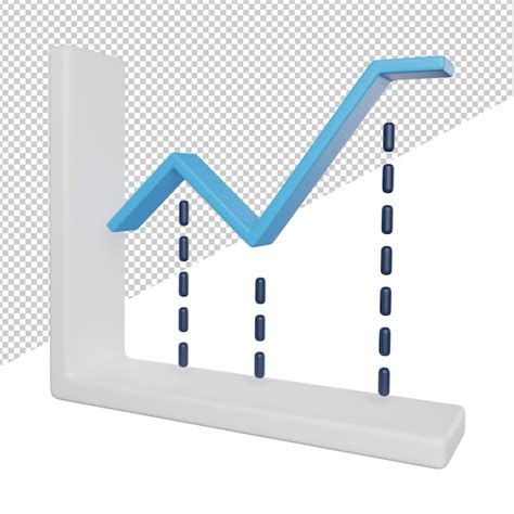 Premium PSD | Line chart graph