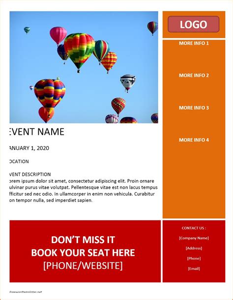 8+ Free Word Flyer Templates - Bookletemplate For Free Business Flyer Templates For Microso ...