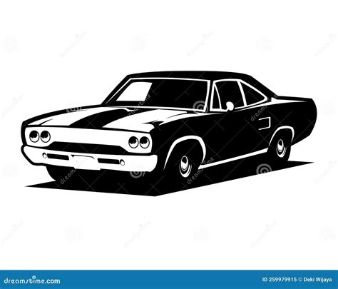 American Muscle Car Logo Vector Front View Suitable for Auto Industry ...