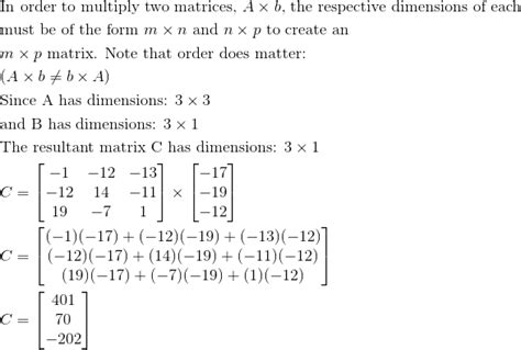 Matrix-Vector Product - Linear Algebra