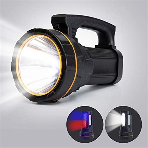 Super Bright Handheld Searchlight USB Rechargeable Large 4 Batteries ...