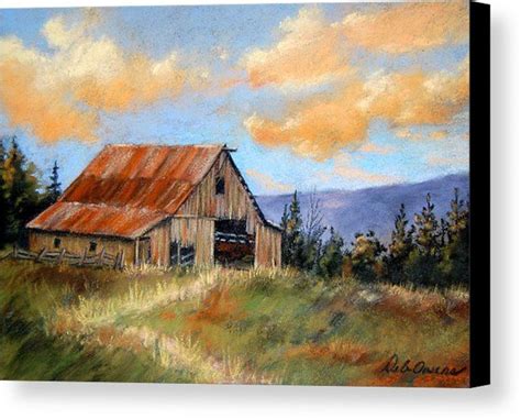 This Old Barn Canvas Print / Canvas Art by Deb Owens-Lowe | Farm paintings, Barn painting, Painting