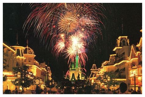 Walt Disney World Orlando FL Magic Kingdom Fireworks Chrome Cancel WOB Postcard | United States ...