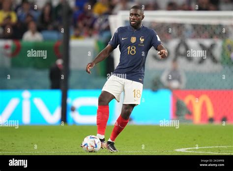 Dayot Upamecano of France during the Qatar 2022 World Cup match, Group D, between France and ...