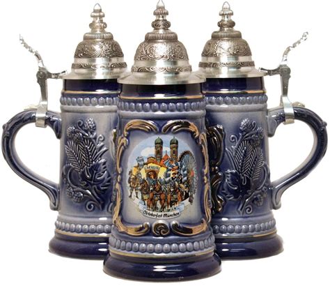 This beautiful beer stein was handcrafted in Germany by Zoeller & Born ...