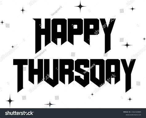 Happy Thursday Banner Greeting Text Happy Stock Vector (Royalty Free ...