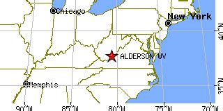 Alderson, West Virginia (WV) ~ population data, races, housing & economy