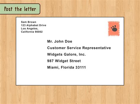 Return To Sender Letter Sample