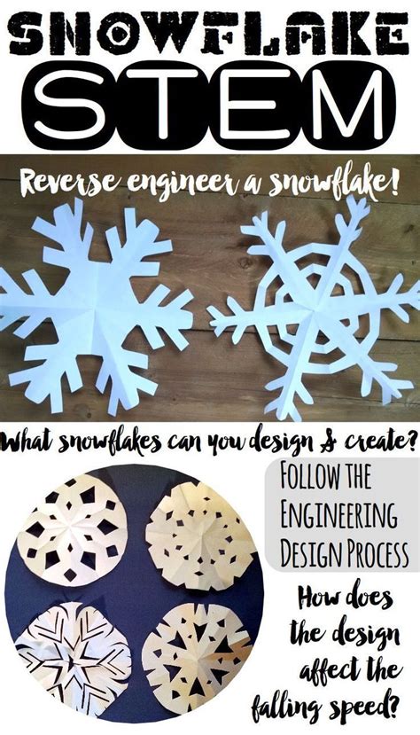 Winter STEM Activities and Challenges with Paper ️ Snowflakes ️ | Winter stem activities ...