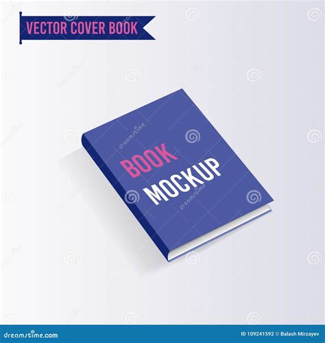 Book Cover Mock Up. Template Vector Illustration Stock Vector ...