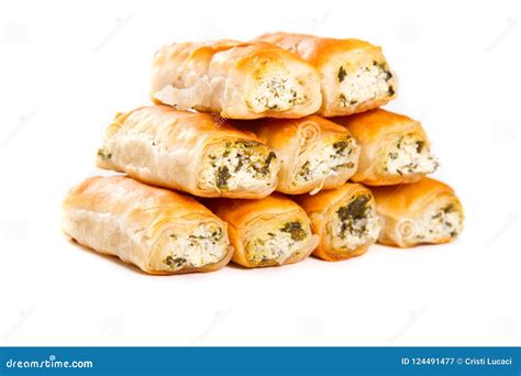 Cheese and spinach rolls stock image. Image of nutritious - 124491477