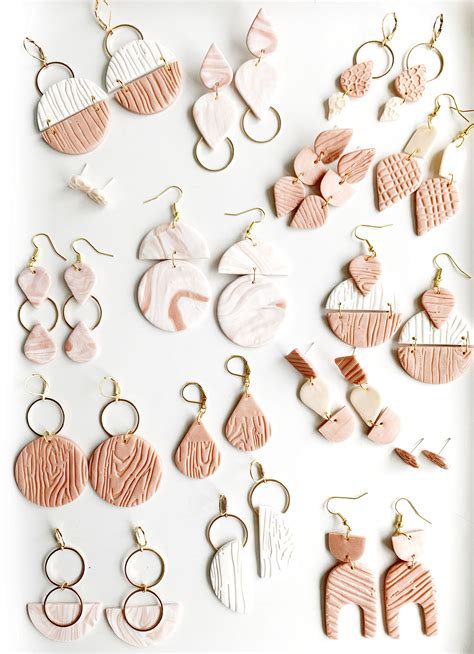 Polymer Clay Earrings | Handmade clay jewelry, Polymer clay jewelry diy, Clay jewelry diy