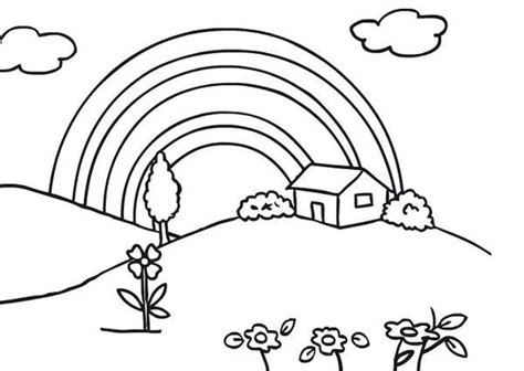 Rainbow Coloring Page | Coloring pages, Coloring pages for kids, Cool ...